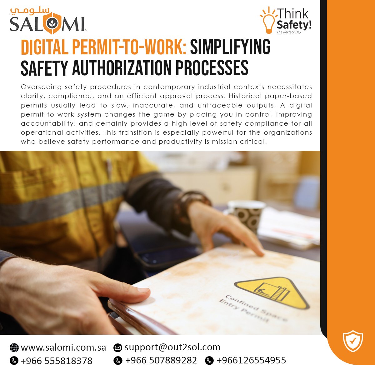 Digital Permit to Work | SALOMI EHS Software Features