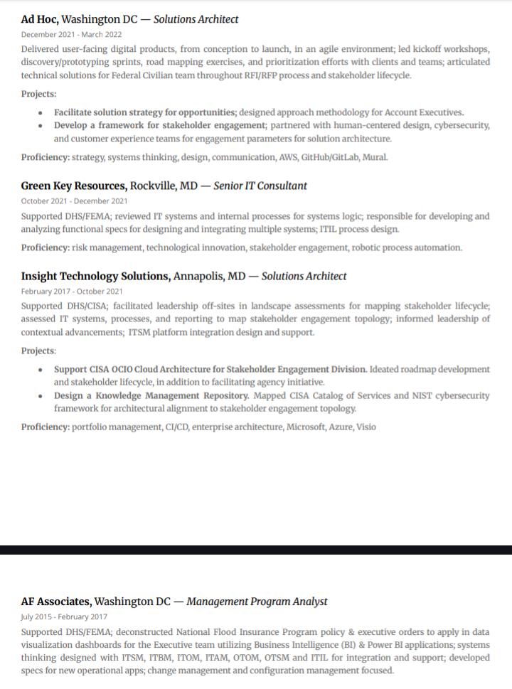 facilitating solution strategy for opportunities. 
