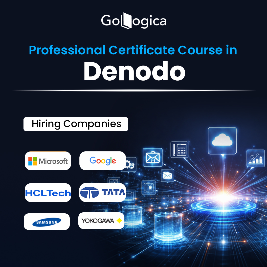 It’s time to simplify, integrate, and accelerate your data strategy with Denodo! 💡
🎓 GoLogica Denodo Online Training helps you master data virtualization and become a highly sought-after data professional in today’s data-driven world.
✨ What You’ll Learn:
✔️ Data Integration & Virtualization Techniques
✔️ Real-Time Data Access Without Replication
✔️ Denodo Platform Architecture & Optimization
✔️ Hands-on Projects with Industry Use Cases
📊 Organizations are rapidly adopting Denodo to make smarter, faster decisions — and skilled professionals are in high demand!
💼 Boost your career in Data Engineering, BI, and Analytics today!