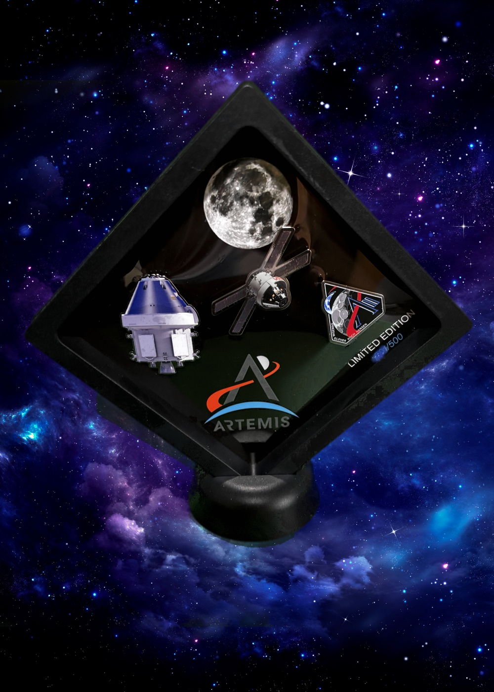 Limited edition pin set in mini frame with stand, three pins, two of them exclusive to this edition of only 500 numbered sets. https://www.ebay.co.uk/itm/277843116140
