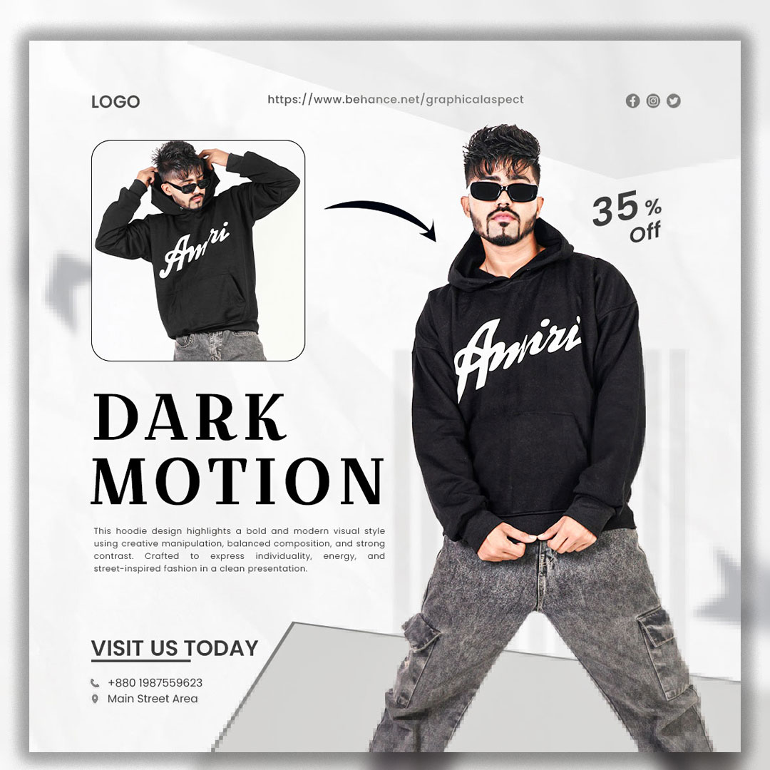 Delivery Format:
• Fully editable vector files (PSD)
• High-quality print & web formats (PDF & JPEG)
• Scalable, resolution-independent files
• 100% ready for branding, social media, and print use
For custom design inquiries:  
📧 Email: abdurrahmansalim90@gmail.com  
📱 WhatsApp: +8801987559623
Share your thoughts in the comments.

#Hoodie
#Streetwear
#Apparel
#FashionDesign
#GraphicDesign
#VisualDesign
#Branding
#ClothingBrand
#MerchDesign
#CustomDesign
#CreativeDesign
#ModernDesign
#DesignService
#FreelanceDesign