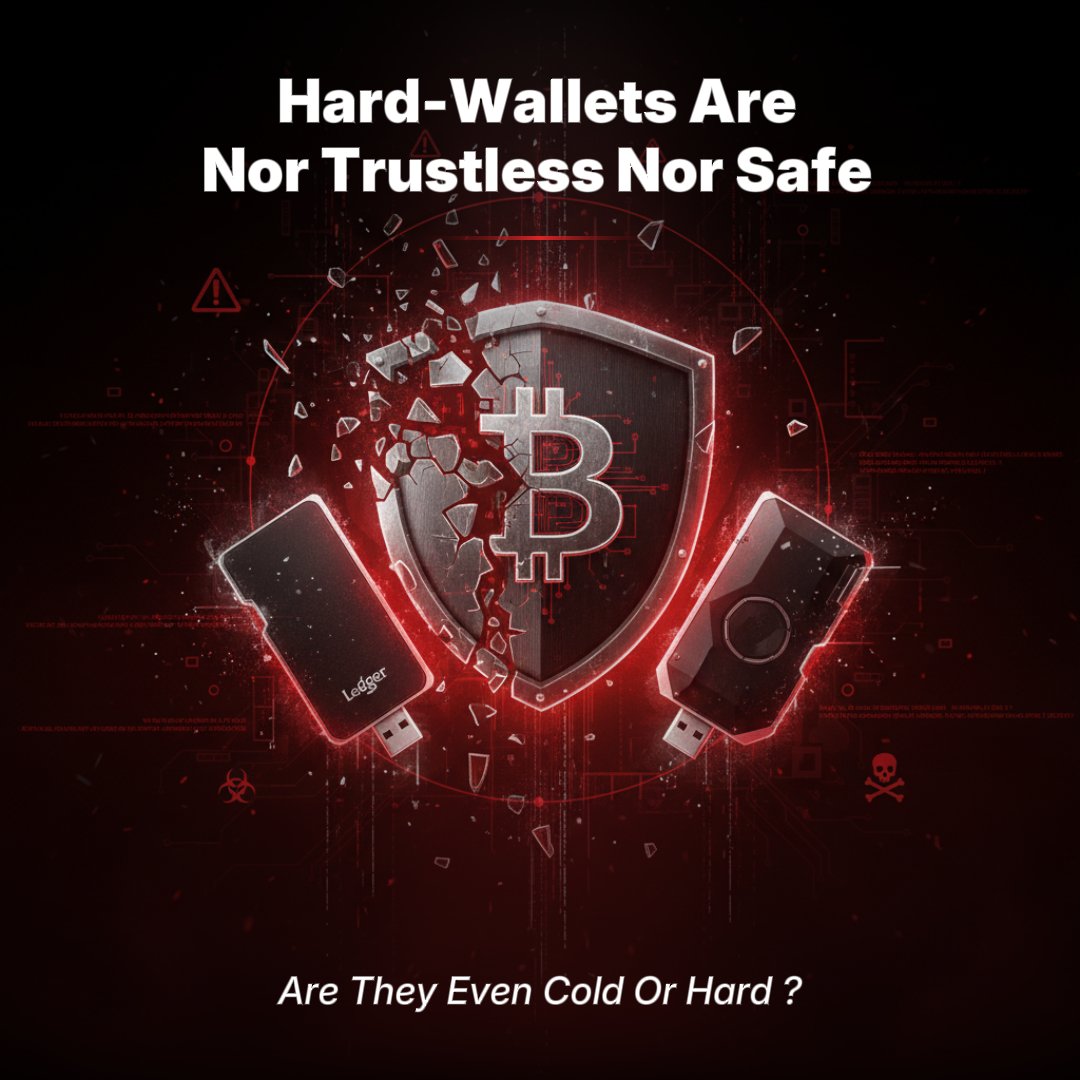 Hard-Wallets : Not Trustless, Not Hard, Not Cold... Not Safe.