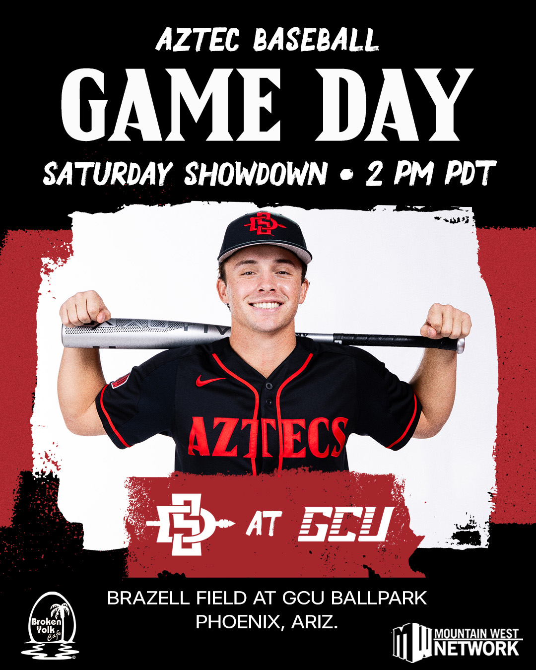 Aztec Baseball - Game Day Graphic at GCU - 03.28.26