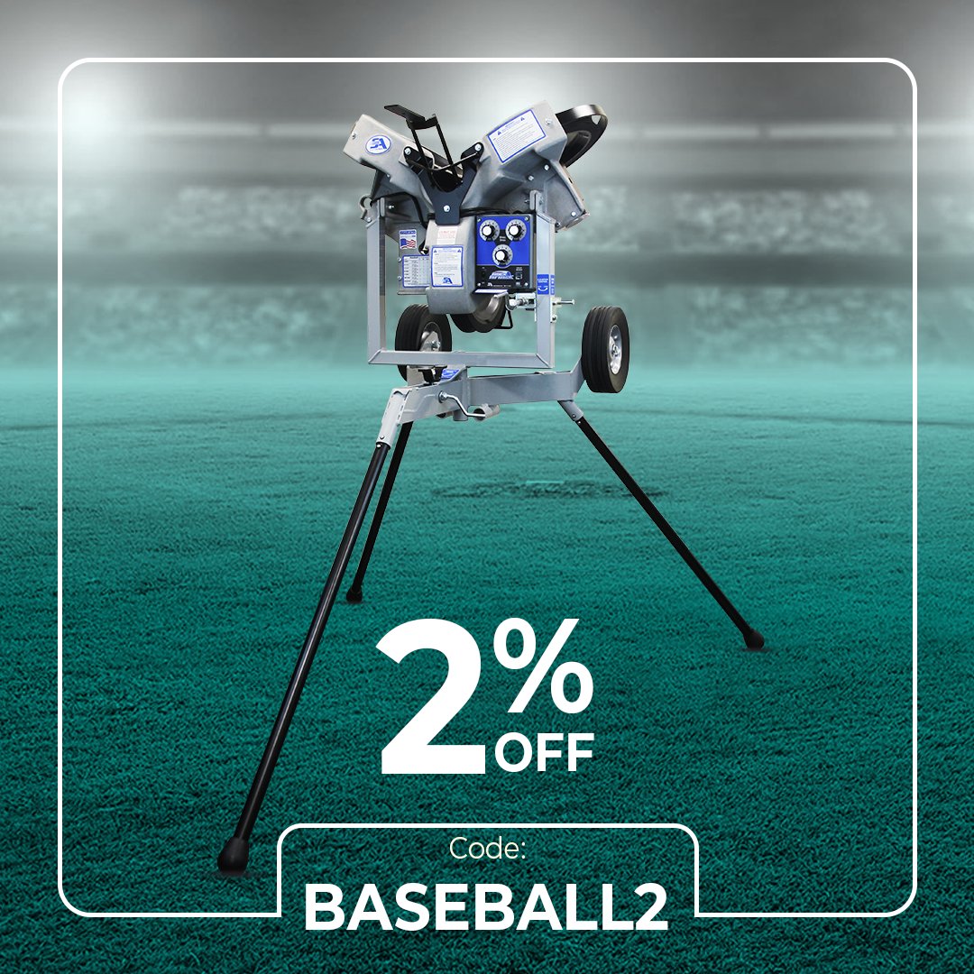 Sharpen your skills with the Sports Attack Hack Attack Baseball Pitching Machine.
Built for precision, power, and realistic pitching to elevate your game at home.
2% OFF this weekend! Code: BASEBALL2