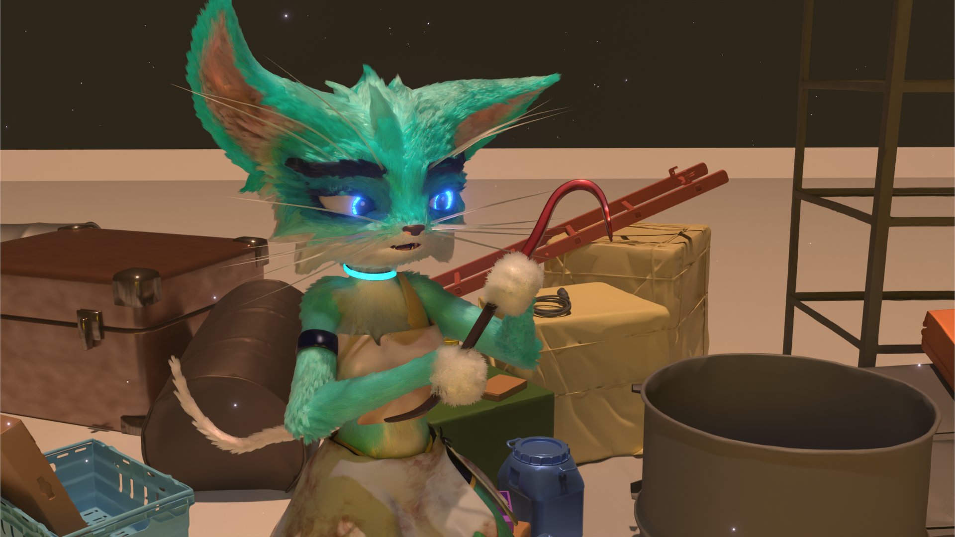 #furry #furryart #cat
fluffy anthro cat have a crush on you while holding a crowbar.