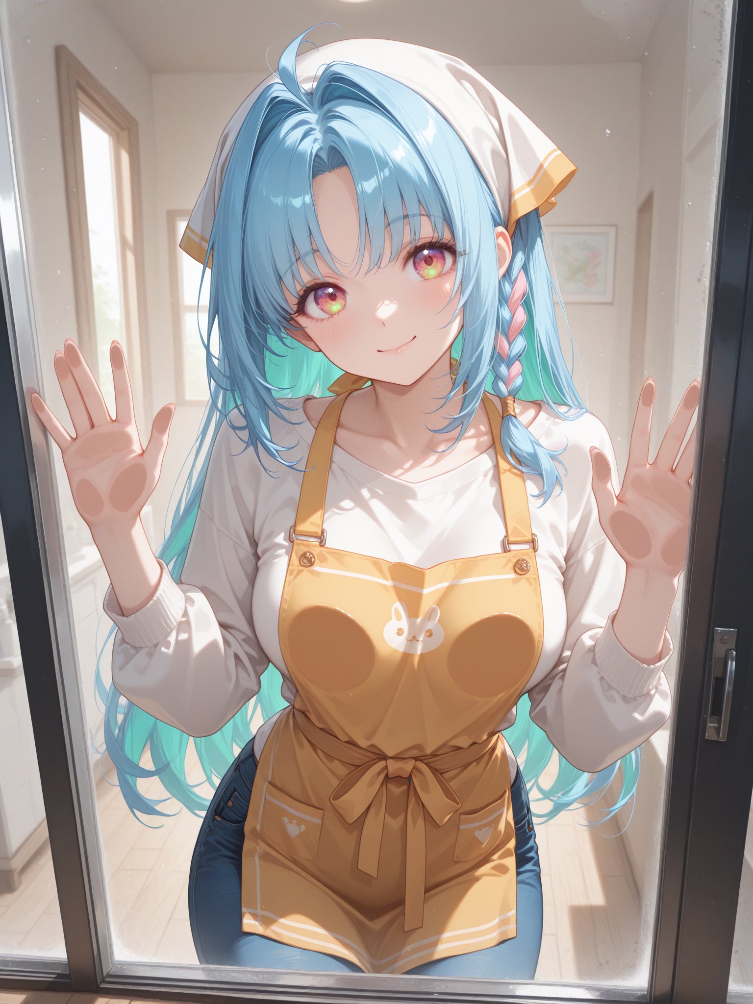 窓ガラスの掃除をしようとしただけです…他意はありません💦