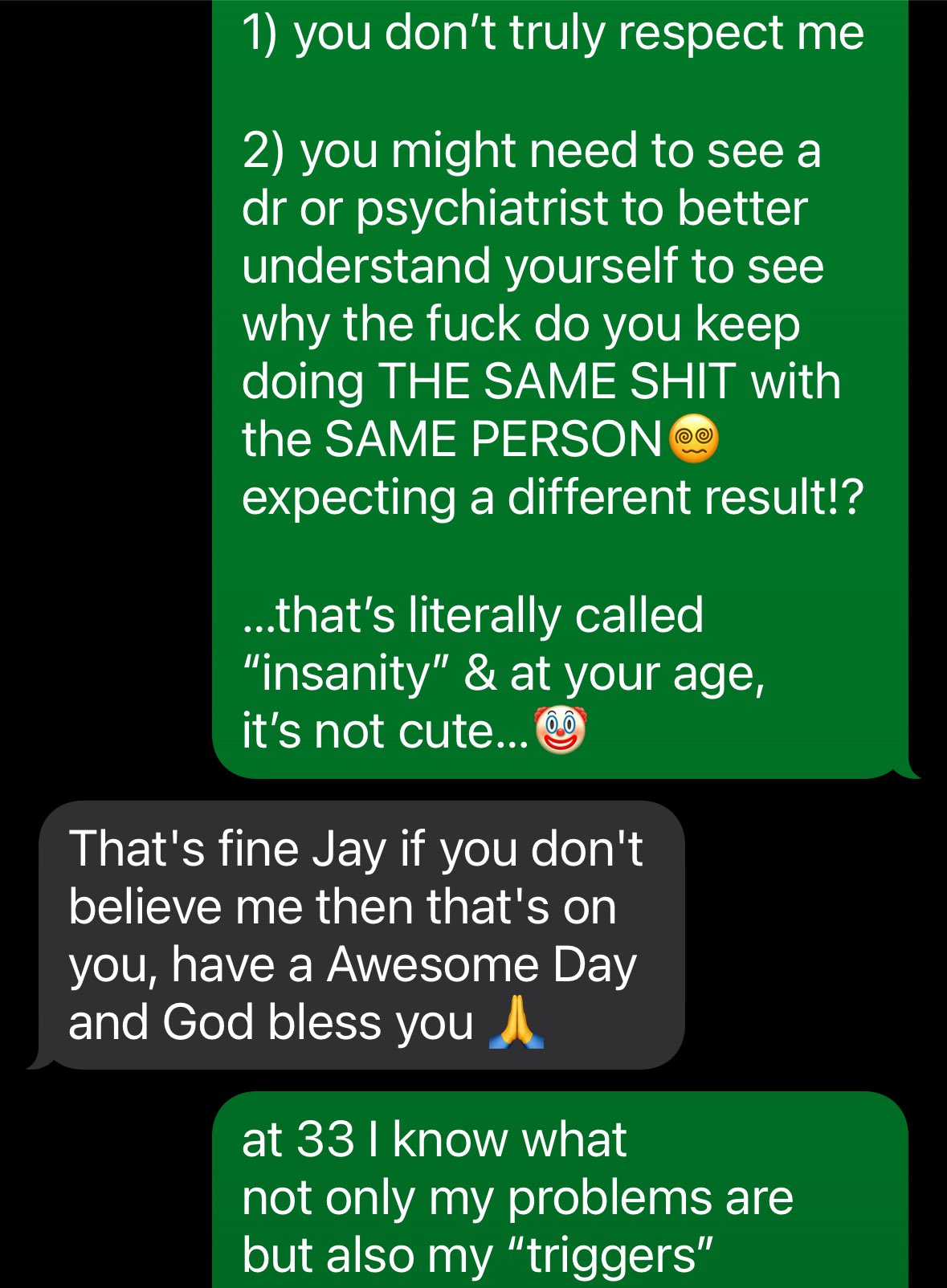 😭…a screenshot of 👑Javanté Nova💫
(part 2/6)

“Putting a grown man in his place”
before ending the “relationship”
😮‍💨
…🫠damn lol