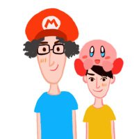Old Nintendo Gamer & Son