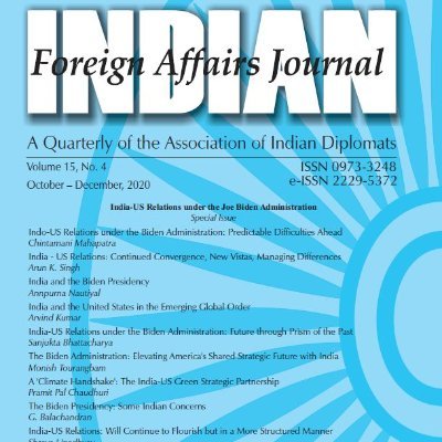 Indian Foreign Affairs Journal