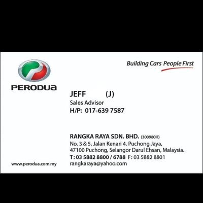Perodua Puchong Jaya Jeffery