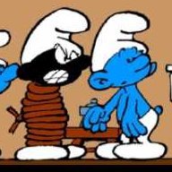 Blåbrunt smurfkonto