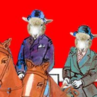 羊の仲睦まじい夫婦