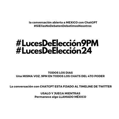 #LucesDeElección