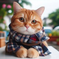 ファッション好きな猫