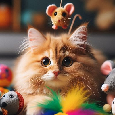 おもちゃ好きな猫