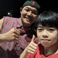 Muay Thai少年UMIを応援する父♪