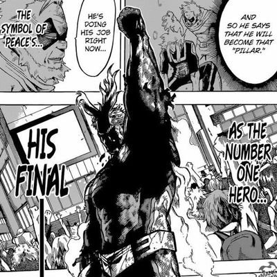 Yagi toshinori! All might! Symbol of peace!