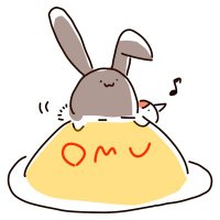 竹雀亭オムうさぎ