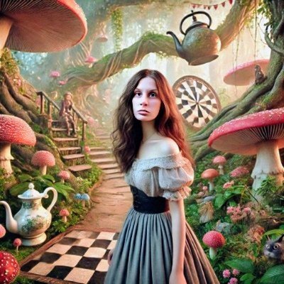 Miss Juliette au Pays des Merveilles 🐇⏱️🍄📚🧚‍♀️