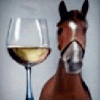 evil and intimidating horse