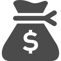 三角型のドル袋