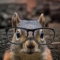 Squirrel with Glasses 𓅃🎧🪩