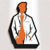 オレンジ色の薬剤師