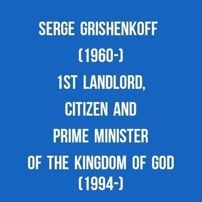 1st Prime Minister of the Kingdom of God