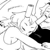 Mx. Lesbotron (watching Oniisama e)