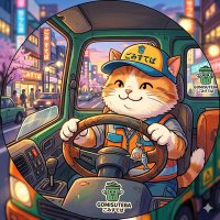 ハンドルを握るゴミ捨て場